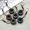 Keychains Lanyards Luxury Mini F1 Racing Tire Keychain Car Key Accessories PVC Tire Pendant Bag Charm Mens Gadgets Gifts To Friends Car Lovers