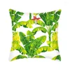 Kissen einfache tropische Pflanzen Nordische Cartoon Deckung Dekorative Abdeckung für Sofa luxuriöser Heimatquadrat süß E1714