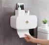 Ny vattentät väggmontering toalettpappershållare hyllan för toalettpappersbricka rullar handdukhållare vävnadslåda förvaringslåda Tray4963382