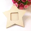 Frames 10pcs Wooden Hanging Picture Frame Mini Star Ornament Party Decor