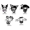 Halloween dunkle Katzen Melodie Kuromi Badge niedliche Anime -Filme Spiele Harte Emaille Pins Sammeln Sie Cartoon Brosche Rucksack Hat Bag Collar Revers Abzeichen