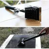 Tools 1pc 3 In 1 Corner Copper Wire Brush Barbecue Grill Oven Cleaning Bbq Sponge Shovel Long Handle