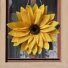 Fiori decorativi ghirlande ghirlanda primaverili per porta d'ingresso esterno foglia di girasole di girasole di benvenuto segni di San Valentino