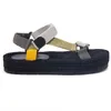 Dikke hakken sandalen slides Designer vrouwen open teen sandalen beroemde designer dames mannen glijbanen veelzijdige stijl desinateur platform sandalen schoenen