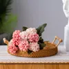 Decorative Flowers 30cm Artificial Silk Hydrangea Bouquet Wedding Decoration Bridal Year Christmas Party Home Desktop Decor