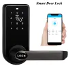 Kontrola TTLOCK Bluetooth Smart Wooden Door Lock Swing Digita Lock Smart Keypad MECHANICAL KLUCZ 13.56 MHz IC Blokada Dynamiczne zamek