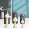 Kerzenhalter niedliche Pilz Siliziumschimmelblumener Serie Aromatische Harzseife Schimmel Geschenke Handwerksbedarf Haus Home
