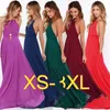 Mode Frauen Sommer ärmelloses Riemen o Hals Boho Kleider Casual Long Maxi Abendparty Strand Rückenfreier Sonnenbrenner 240415