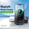 Laddare 15W Wireless Charger Stand för iPhone 14 13 12 11 X Apple Watch 3 i 1 Qi Fast Charging Dock Station för AirPods Pro IWatch 7 6