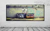 Banksy Graffiti Art Abstract Canvas Painting Affiches et imprimés Quotlife est court Chill le canard Outquot Wall Canvas Art Home 8987541