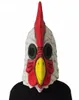 Vit latex tupp vuxna galna kyckling cockerel mask halloween skrämmande rolig maskerad cosplay mask party mask 2207049649963