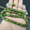 Tasbih Natural Peridot Muslim Bracelet Misbaha Islamic Gift Tassel 33 45 66 99 100 Rosary Jewelry Handmade Rosary 240408