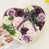 Decorative Flowers Soap Flower Scented Rose Floral Gift Set Luxury Artificial For Valentine's Day Mother's Wedding M6CE