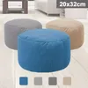 Pillow Small Round Beanbag Sofas Cover Waterproof Gaming Bed Chair Seat Bean Bag Solid Color Lounger Sofa Cotton Linen Cove