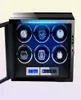 Bekijk Winders Automatic Winder Luxury Brand Fingerprint Unlock Wood Box met LCD Touch Screen Wooden Es opslag Safe Case 2210209113985