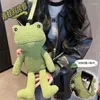 Shoulder Bags 2024 Girl Bag Cute Cartoon Handbag Women Frog Plush Doll Crossbody Korean