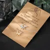 Gouden en Sier Butterfly Card Paar Bracelet Minimalistische ketting