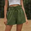 Shorts Women's Womens Womens Waist Summer Cotton Casual Women Elastic and Solid Pack