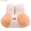 Plüschpuppen 50 cm Kawaii weiches Brot Kaninchen Tier Flecken gefülltes Spielzeugkissen Home Sofa Dekoration Kissen Süße Baby Freundin Geburtstagsgeschenk Y240415