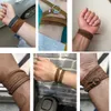 その他のブレスレットKirykle Vintage Bohemian Style Jewellery Multilayer Lap Men and Women for Men and Sempossing Letter Braceletsl240416