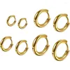 Hoop Earrings 1Pair Stainless Steel Round Small 2024 Trend Fashion Women Jewelry Wholesale Supplier