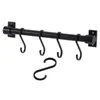 Haken lepel hanger gebruiksvoorspelling hangende plank hangers keukenrek houder bar railgids