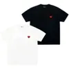 Npc trendig märke samma stil vänster bröst liten kärlek skum tryckt kortärmad t -shirt par np te
