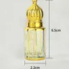 Storage Bottles 6ML Essence Bottle Octagonal Perfume Glass Drip Stick Essential Oil Clear Walking Beads Empty