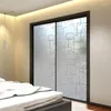 Window Stickers 45/60 400cm Self-adhesive Frosted Glass Door Film Back Gluey Adhesive Silver Chain Privacy Decoration