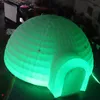 Activités de plein air 5m 8m blanc gonflable Igloo Dome Party Tent avec atelier LED Light Structure pour l'événement Party Widing Exhibition Business Congress