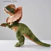 Stuffed Plush Animals Cool Dilophosaurus Dinosaur Plush Toy Double Crested Lizard Figure Stuffed Toy Kawii Kids Doll Gift for Children Dropshipping L47