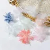 装飾的な花10/20pcs人工ヘッド結婚式の装飾のためのシフォン糸の花diyブライダルコサージュアクセサリー