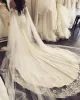 2024 Les nouvelles robes de mariée de sirène hors de la dentelle épaule Applique volants perles Crystals Crystals Chapel Train Mariage Bride Bridal