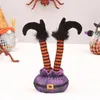 Decorative Figurines Witch Legs Halloween Decorations Scary Upside Down Flying Feet Party Supplies Table Ornament