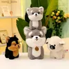 Plush Dolls Simulated Animal Dog Husky Teddy Kawaii Plush Stuffed Toy Doll Pillow Room Decoration Toy Cute Baby Kid Boy Birthday Gift Y240415