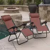 Couvercles de chaise inclinable repliant Remplacement de zérogravity salon tissu rabattre de patio pour toutes les chaises d'élingue standard