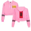 Рэппер KMN Gang Top Top Hoodie Harajuku укороченная толстовка уличная одежда