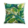 Pillow Tropical Plant Banana Leaf Cactus Linen Pillowcase Sofa Cover Home Decoration Can Be Customized For You 40x40 50x50