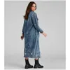 Capas de zanja para mujeres Spring Vintage Casco Corea Long Jean Coat Women With Belt Street High Street Flow Autumn Denim Outerwear S-3xl Drop de Dhoca