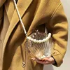 Sacs de soirée cross pour les femmes 2023 Nouveau sac d'embrayage en coquille transparent sacs à main de la chaîne de perle sac à bandoulière acrylique sac à bandoulière Bagl2403