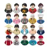 Bricks Toy Build Blocks Plastic Minifig Toy Mała ninja lalka z kurczakiem jedząc policję w stylu policji para ślubnych prezentów