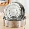 Double Boilers Thick 304 Stainless Steel Food Steamer With Handle Rice Cooker Dumplings Steaming Rack Grid Kitchen Cooking Utensils