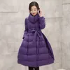 Giacca di cotone femmina a metà lunghezza 2023 indumenti da donna invernali inverno versione coreana sciolta e soffice a-line temedri di cotone tendenza 201202