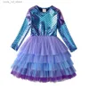 Mädchenkleider Vikita Girl Prinzessin Kleid Herbst Hochzeits Geburtstagsfeier Tutu Vestidos Kinderkleider für Mädchen Kinder Weihnachtskostüme T240415