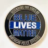 Blue Lives Matter Commémorative Coin Craft Metal Coins