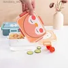 Bento Boîtes Kawaii Boîte à lunch bento mignon pour enfants IRLS ÉCOLE ÉCOLE PORTABLE MINE SNACK SAND CONTERITEUR ALIMENTS L49