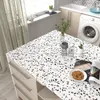 Terrazzo Contact Paper White Водонепроницаемая самостоятельная клейкая обои из рулона гранитная столешница для кожуры и стикер для кухни 240415