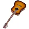 Gitara lewa ręka 41 -calowa gitara akustyczna świerkowa górna część sapele tylna strona pełna rozmiar projektu High Gloss 6 strun gitara ludowa