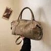 Drawschnelle große Kapazität Vintage -Handtaschen für Frauen England Stil Einfache Bowling -Taschen Mode nostalgische Pakete Lady Elegant Casual Totes