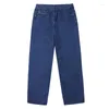 Jeans maschile autunno alla moda che abbassa il più semplice per la partita di denim chic
